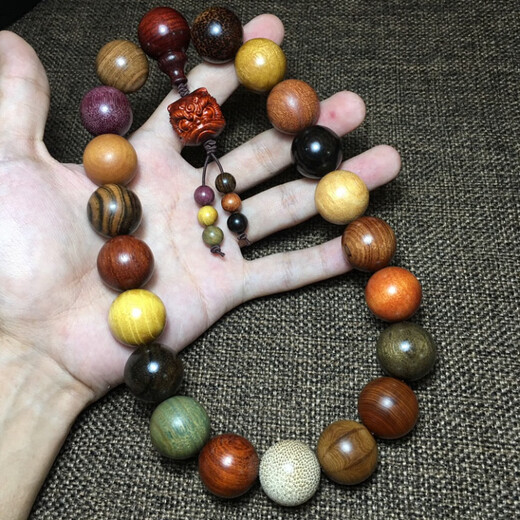 MHFDO多宝珠佛珠手串男女手链紫檀金丝楠绿檀六道木崖柏贡木 多宝珠10颗典藏款2.5cm