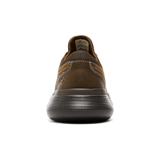 SKECHERS Men's Business Leather Shoes Autumn Casual Shoes Commuting Soft Sole Versatile Derby Shoes Work Shoes 204702