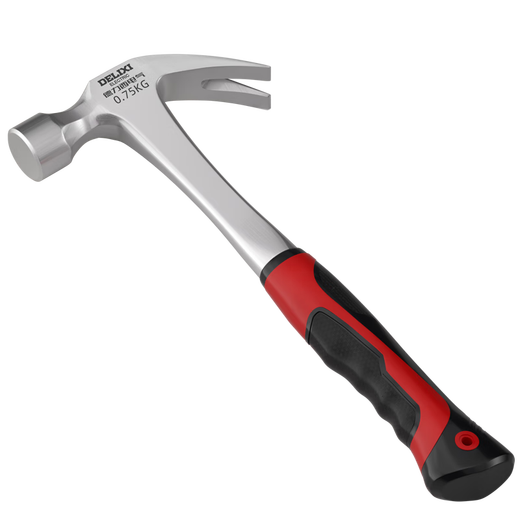 DELIXI ELECTRIC claw hammer one-piece woodworking hammer household multi-functional nail hammer hammer hammer fine polishing model