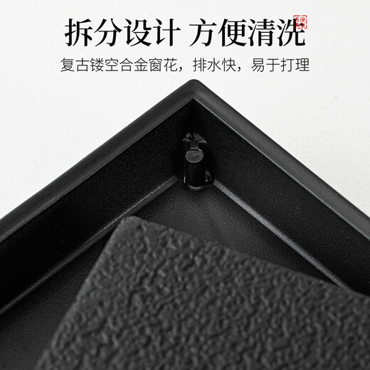 Qixuanyuan tea set, tea tray set, household small set, one pot, two or four cups, ceramic tea drinking teapot, Kung Fu tea cup, pillow moon rectangular tea tray + Ge Kiln teapot 2 cups