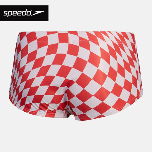 Speedo swimming trunks men's boxer swimming trunks printed fashion professional training anti-chlorine quick-drying high elastic comfortable anti-embarrassment swimming trunks watermelon color/white XL/38 size