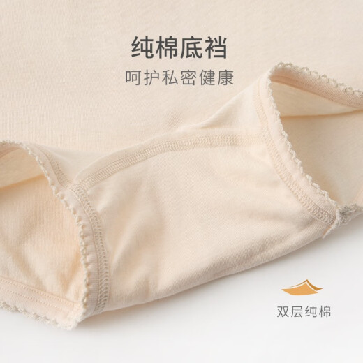Yiershuang para mujeres para mujeres 3 pares de ropa interior de algodón puro de algodón de algodón de gran tamaño de mujer de gran tamaño, cine con alto contenido expuesto, CL854N White + Light Concubine + Light Jade Color Mixed Three Pack L (165/90)