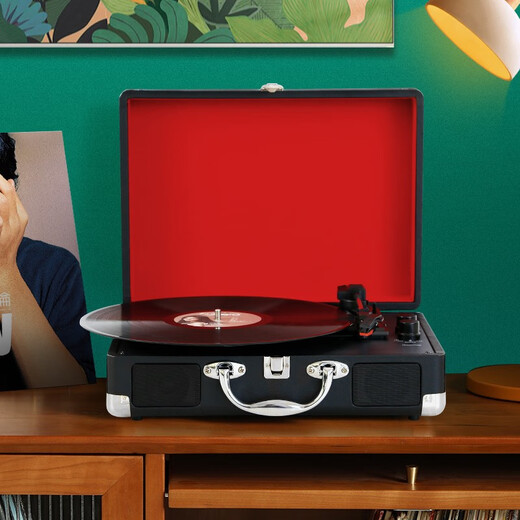 Fei Shuai vinyl record player Bluetooth audio gramophone record player retro all-in-one player birthday gift annual party group purchase gift Valentine's Day gift home decoration March 8th Goddess Day classic black (shipped nearby)