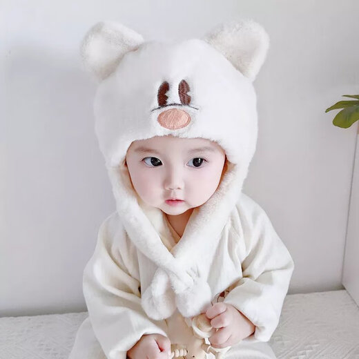 [Neues Produkt für warmen Winter] Disney Baby Hut Herbst und Winterstil 0-1 Jahre alte Jungen Baby Mädchen Baby Hut niedlich süßer Ohrschutz männliches Baby Baby Mädchen Lei Feng Hut plüsch Baby warm warm mx681-orange 6 Monate bis 3 Jahre alt (46-50 cm)