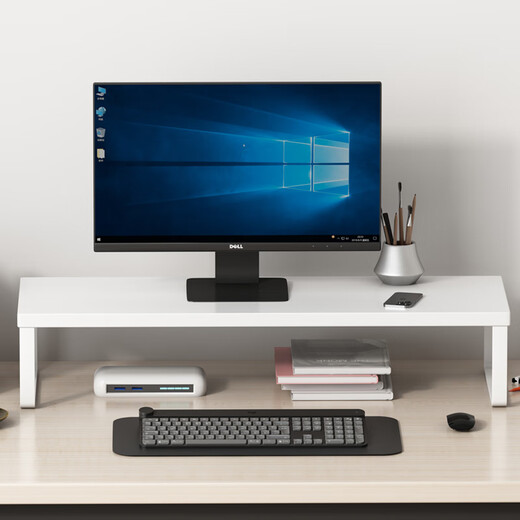Zhuobo monitor elevated computer stand computer desktop storage rack storage rack CJ08 white 60cm