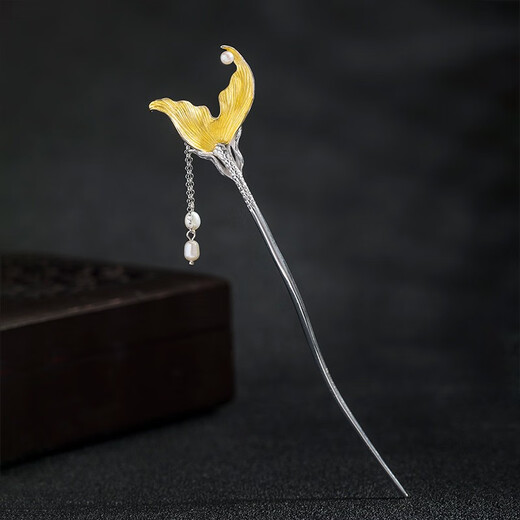 Enchanting Cat S925 sterling silver hairpin new Chinese style hairpin Hanfu headdress hairpin hair accessories ladies birthday gift girls practical silver hairpin for the rest of my life gift box suitable for giving girls romantic surprise gifts