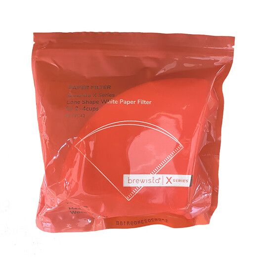 BREWISTA hand-brewed coffee V60 filter paper drip coffee powder filter paper bleached cone filter paper V01/02 size 02 large - Made in China