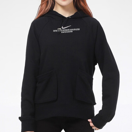 耐克（NIKE）女装上衣 2025春季新款运动服跑步休闲连帽针织衫宽松卫衣套头衫 HV8461-677/红色新年款 XL (170/92A)