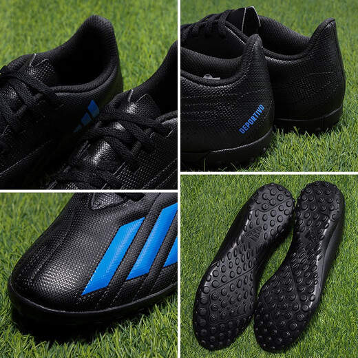 Adidas adidas Broken Spike Football Shoes Men's Man Man Grass Messi Même chaussures de football Match de football de football chaussures HP2519 [noir et bleu] 43
