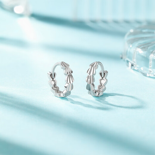 Liuguifu Jewelry Platinum Earrings Women's PT950 Earrings Phoenix Tail Earrings Birthday Gift 1.75g