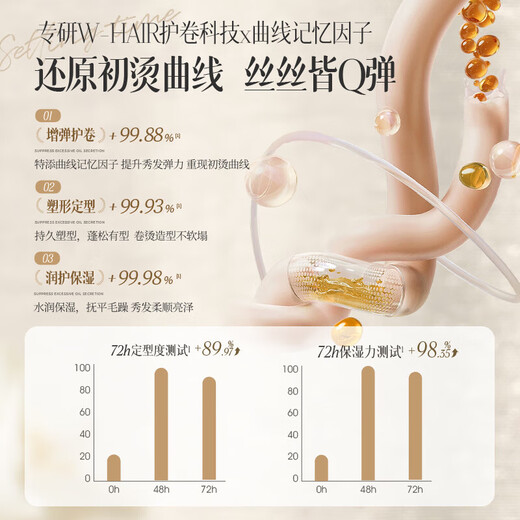 Confucian elastin for women with curly hair after perm hair care essence to protect curls, moisturize and style, anti-frizz, long-lasting and fluffy 300g 1 bottle Big brand flower tea fragrance elastin