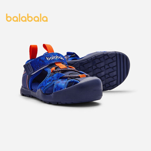 Balabala children's shoes children's sports sandals boys beach shoes 2024 summer toe shoes Velcro 208224140204