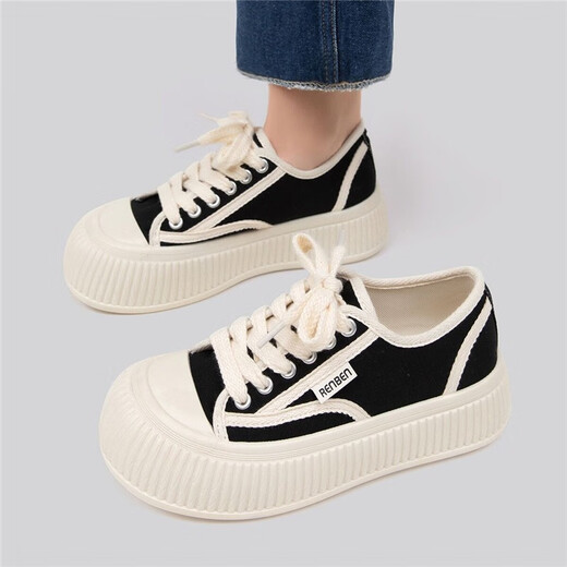 Zapatos de mujer nacidos en humanos zapatos de lona zapatos de temporada para mujeres zapatos de pan para mujeres.