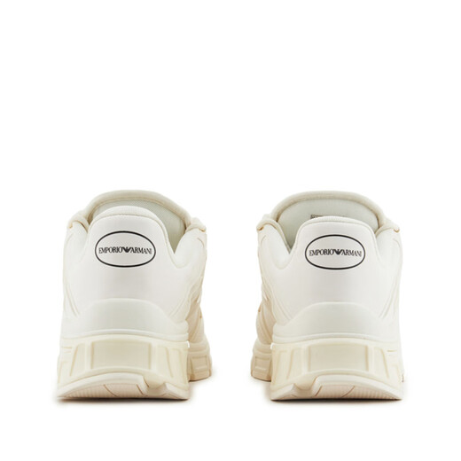 ARMANI/阿玛尼 EA 男士鹰标低帮休闲鞋 EM000017 AF10031 白色 U1105 42