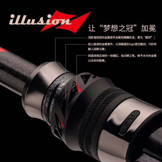 Lingfeng 23 Dream + Luya Pole Dreamer más mango de pistola de varilla suave fina mango recto Varilla de dos secciones Varilla de pesca de largo alcance 2.03m Dream + 682l/ms-st Single 2 Sección [Dream +] Serie