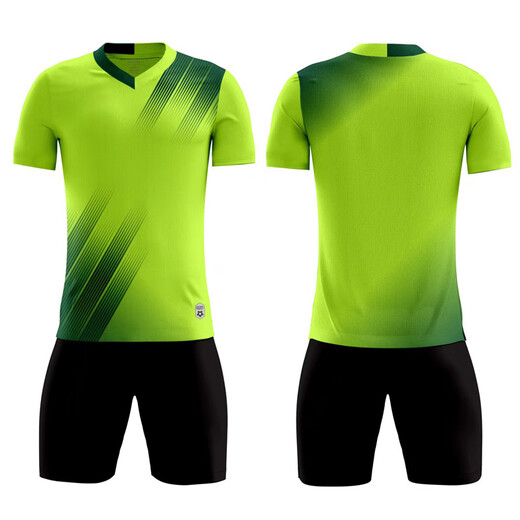绚丝颖（xuansiying）足球服套装男定制印号比赛训练队服运动服装短袖儿童大人球衣印字 8833宝蓝色 XL 170-175cm