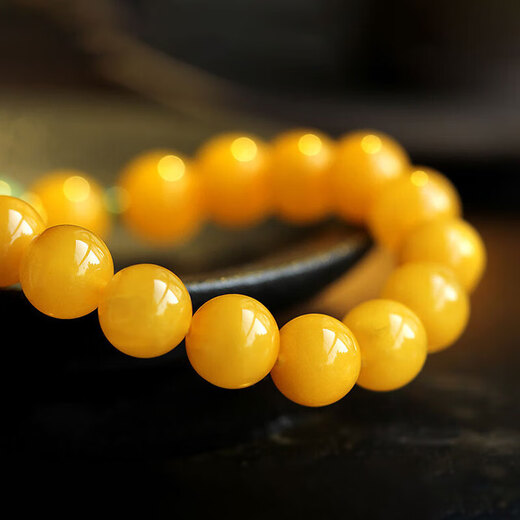 Longyin Beeswax Amber Bracelet for Women and Men with Buddhist Beads and Jasper Cat's Eye Single Circle Birthday Gift YJ 9mm