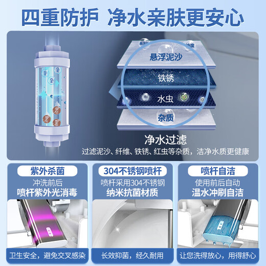 Dier Intelligent Toilet Light Hydrotherapy Noah Series Intestinal SPA Hot when flushed after power outage - Noah B 305 Pit distance