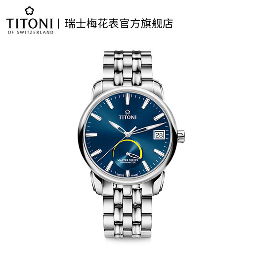 Titoni Swiss Plum Blossom Watch Herren Automatische mechanische Uhr Original importiert Fashion Casual Watch Master Serie 94388 S-675