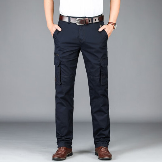 Jeep (Jeep) Casual Hosen Herren-Haushose Multi-Tocket-Hosen Frühling und Sommer dünne Freizeithosen B9923 B9923 Blaues Frühling und Sommer dünn 30 2 Fuß 2