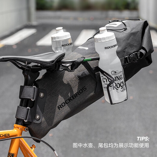 Locke Brothers Bicycle Tail Bag Stabilizer Rack Water Bottle Cage Fixed Rack Large Tail Bag Anti-sway Seat Bow Conversion Bracket Black