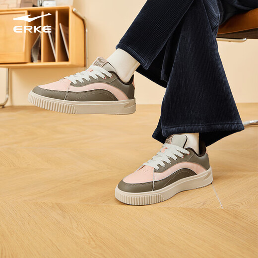 Hongxing Erke sneakers for women with breathable holes, contrasting colors, fashionable sports casual shoes for couples, women's shoes | Feihong