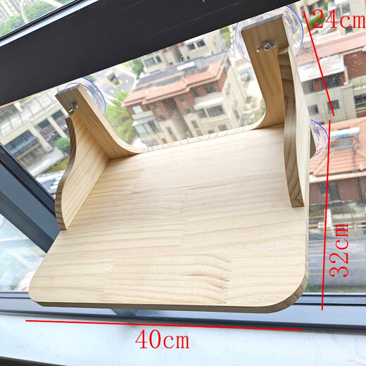 吸盘猫墙壁挂式免打孔玻璃猫爬架吊床实木猫窝豪华大型梯子太空舱猫抓板耐磨耐抓磨爪猫玩具上墙家具 豪华套餐