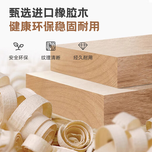 密林实木穿衣镜衣帽架镜子一体家用全身镜卧室可移动落地镜 旋转大号