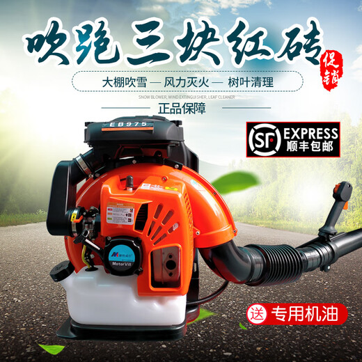简梓吹雪机吹风机背式大功率大棚吹雪机马路树叶工地工业灰尘风力灭火 二冲程配置EBZ9900 9.5HP