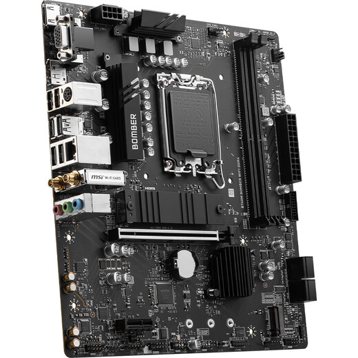 微星（MSI）B760M BOMBER WIFI DDR4爆破弹电脑主板 支持CPU 12600KF/13490F/12490F (INTEL B760/LGA 1700)