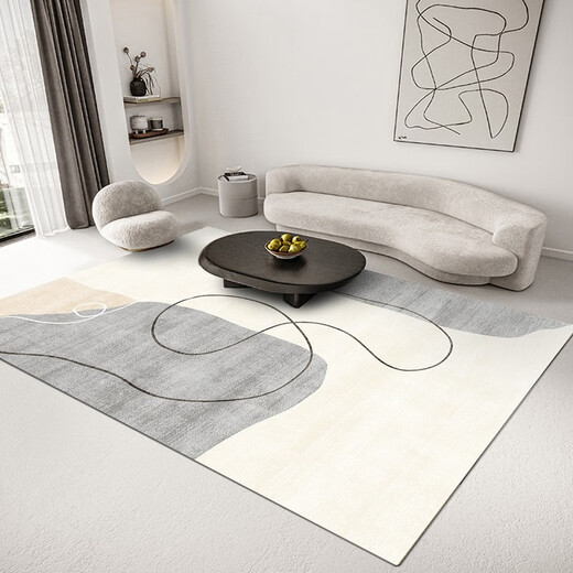 Alfombra de pájaros de la aveña de la sala de estar Maneta de café Japonés Estilo Nórdico Nórdico Estilo Ins Sofá Maneta de cama Hogar Simple Gray ZJ694 140*200cm