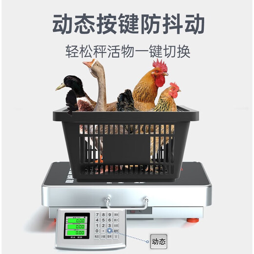 Yongcai Wireless Electronic Scale commercial Plateforme de pesée à échelle de recharge Échelle de planche de planche portable Electronic Scale en acier inoxydable Grande collecte de rebord de comptoir et Logistique de décrochage Express Scale 200 Jin [Jin est égal