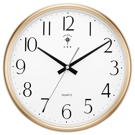 Polaris (POLARIS) wall clock living room simple creative quartz clock fashion bedroom clock modern clock European wall watch 30cm