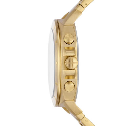 化石（Fossil）Privaeer Spr男表计时手表金色华丽不锈钢手表45mm BQ2694 os