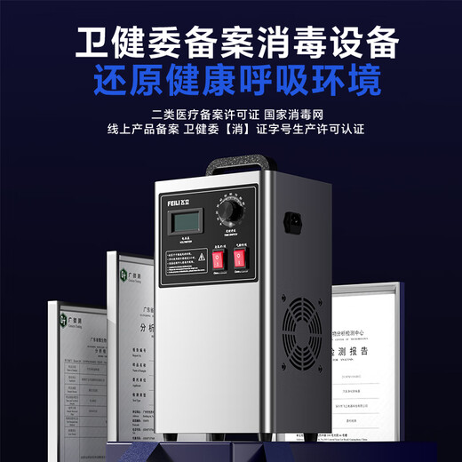 Feili (FEILI) car intelligent disinfection machine new car formaldehyde removal ozone sterilization and deodorization/smoke odor car negative ion air purifier FL-805AS (tube type disinfection)