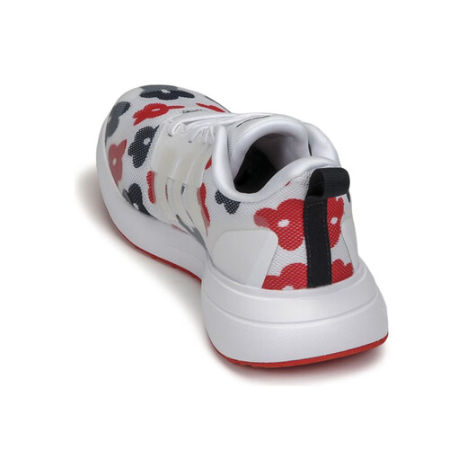 阿迪达斯 （adidas）女童鞋运动休闲鞋轻便系带低帮跑步鞋白色小花2025春夏新款GZ9758 白色小花 30