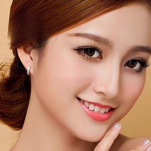 DL 1998 Fat Donglai same style earrings 18k gold 18 Moissanite earrings AU750 rose gold temperament ear bone buckles 18K yellow l rose gold earrings 11mm single