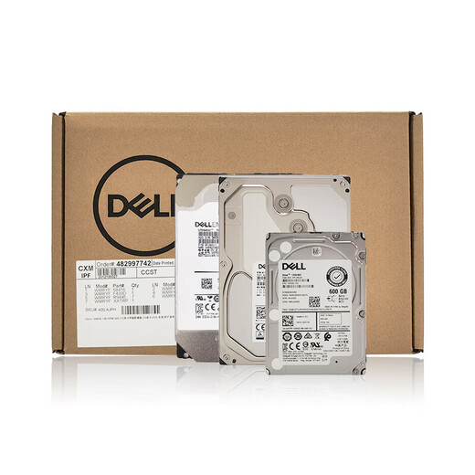 Disco duro de estación de trabajo de servidor Dell (DELL) SAS/SATA/600G/900G/2T/4T/8T/12T/16T/20T matriz de discos de almacenamiento de datos NAS de clase empresarial 4T 7.2K SATA 3.5 pulgadas nuevo en caja