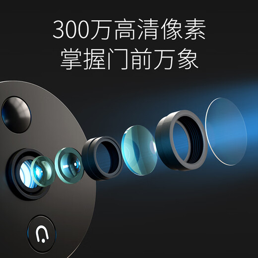 TP-Link Smart Cat Eye Überwachungskamera, Video-Türklingel mit Displaybildschirm, Anti-Diebstahl-Tür, elektronisches Katzenauge, Gesichtserkennung, Remote Voice Change Intercom, WeChat-Videoanruf DB635A