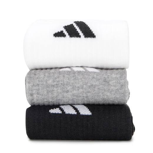 
Adidas socks for men and women 25 summer new three-pair low-top breathable basketball sports training casual socks JC9272/black white and gray/middle tube/three-pair [M]Suggested shoe size: 39-42/24-26cm