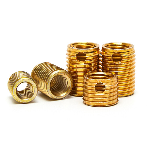 JINGGONG Type 307/308 Stainless Steel Self-Tapping Thread Sleeve Carbon Steel Thread Protective Sleeve Three-hole Braces Stainless Steel M3*M5*4L Type 307