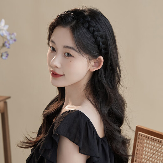 Chimera (CHIMERA) Korea wide-brimmed versatile headband women's braided wig hair hoop fiber silk forest hairpin hair accessories girl birthday gift