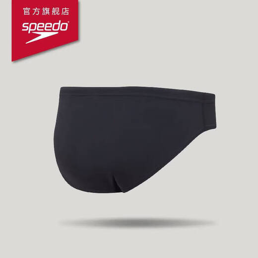 Speedo Swimming Bottom Eco Environmental Protection Series Series Anti-chlore Anti-chlore Slim Couleur solide Swimming Bottoms Black 34