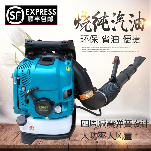 简梓吹雪机吹风机背式大功率大棚吹雪机马路树叶工地工业灰尘风力灭火 二冲程配置EBZ9900 9.5HP
