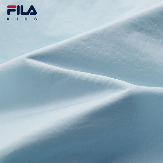 FILA Children's Sun Protection Clothing 2025 Autumn New Girls' Outdoor Sports Hooded Jacket Light Silicon Blue-LB 160