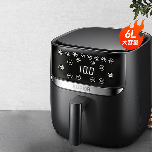 SUPOR air fryer household 6L large capacity household multifunctional smart fryer oil-free low-fat non-stick easy-to-clean electric fryer Supor