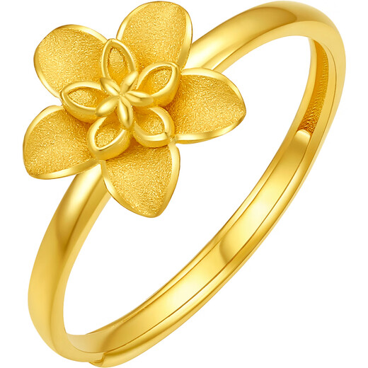 Saturday Fuchunhuaqiulan 5G craft gold ring birthday gift price A0114153 Huokou No. 13, about 3.4g