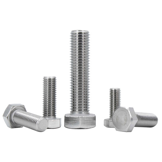 Bingyu BY-869 304 Tornillo de perno hexágono de acero inoxidable DIN933 Dientes completos M14*90 (5 piezas/paquete)