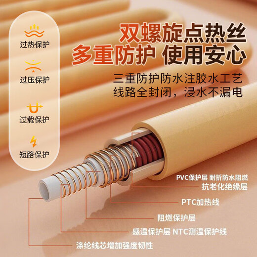 MUBE Heating Shawl Heating Electric Shawl Warming Blanket USB Washable Leg Cover Home Office Travel Portable Leg Warming Artifact Valentine's Day Gift for Girls and Girlfriends Flagship Cedar Apricot with 10000mah Power Bank