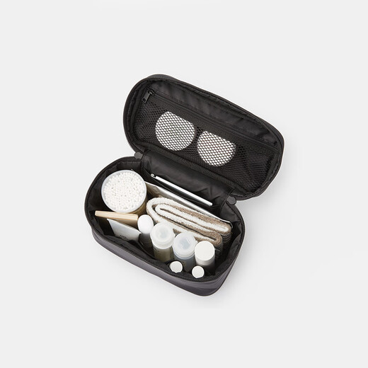 MUJI nylon portable storage bag cosmetic bag toiletry bag travel home portable OHH29A4S black